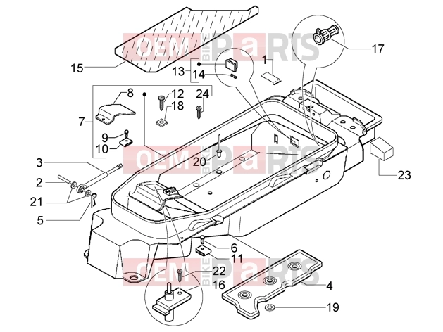 PIAGGIO Chassis » Case-helmet