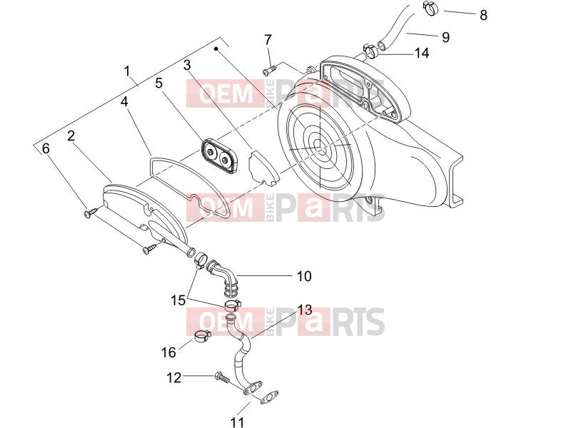 PIAGGIO Zip 100 4T Engine » Secondary air box