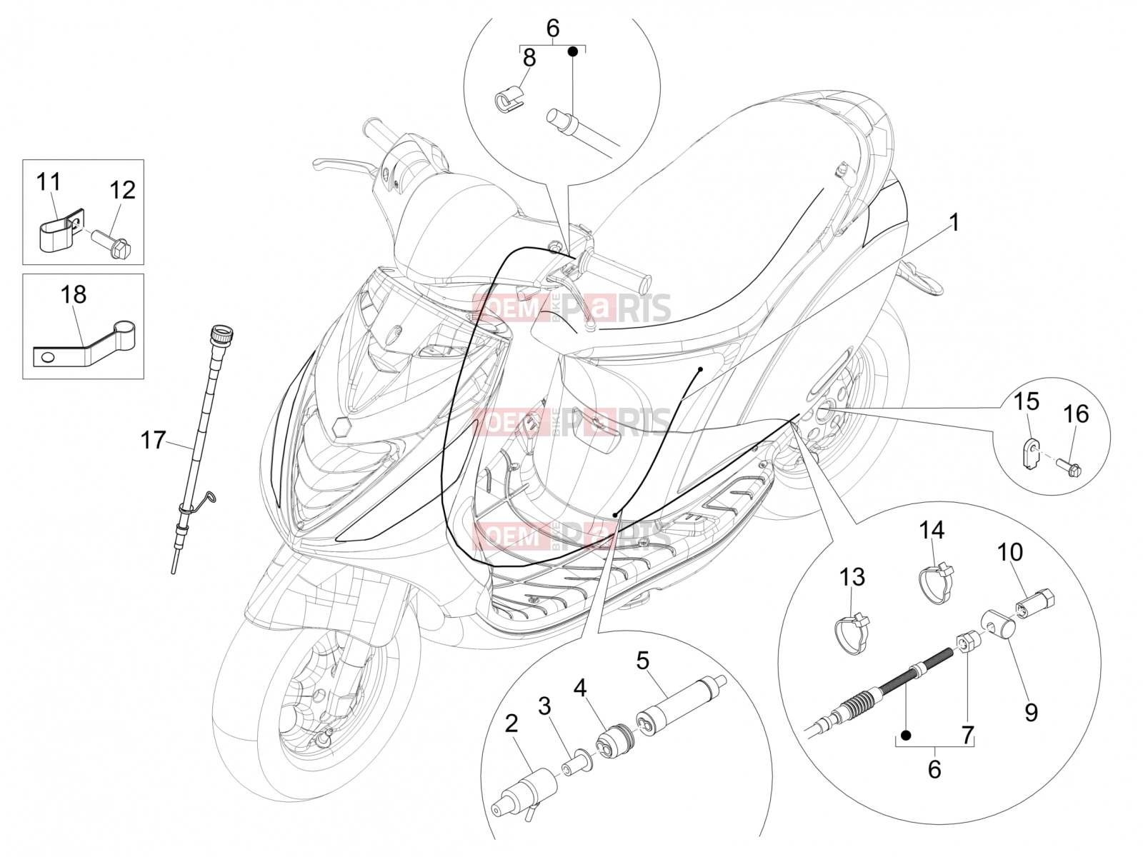 Braking system - Transmissions » Transmissions - Piaggio Zip 50 SP 2011