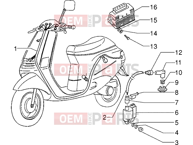 PIAGGIO Electrical system » Electrical devices