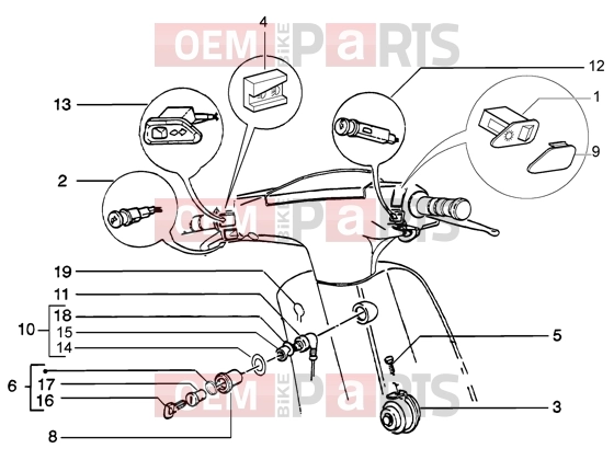 Electrical system » Electrical device - Piaggio Zip 50 2T Catalyzed