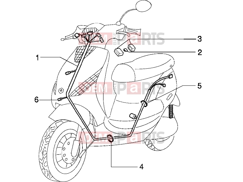 PIAGGIO Chassis » Cable harness