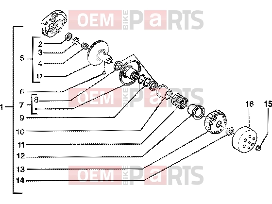 PIAGGIO Engine » Driven pulley