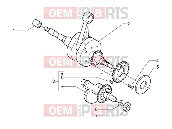 PIAGGIO Engine » Crankshaft
