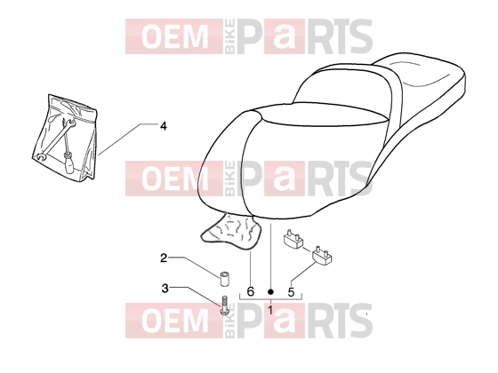 PIAGGIO Chassis » Saddle