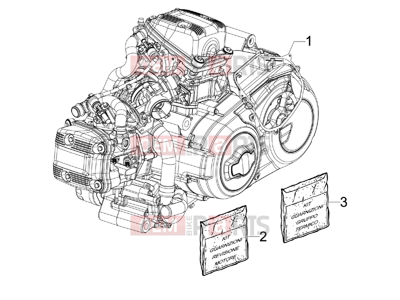 APRILIA SRV 850 Engine » Engine, assembly