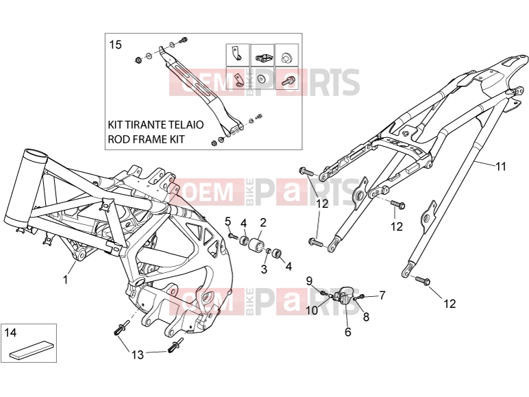 FRAME » Frame - Aprilia MXV 450 Cross 2010
