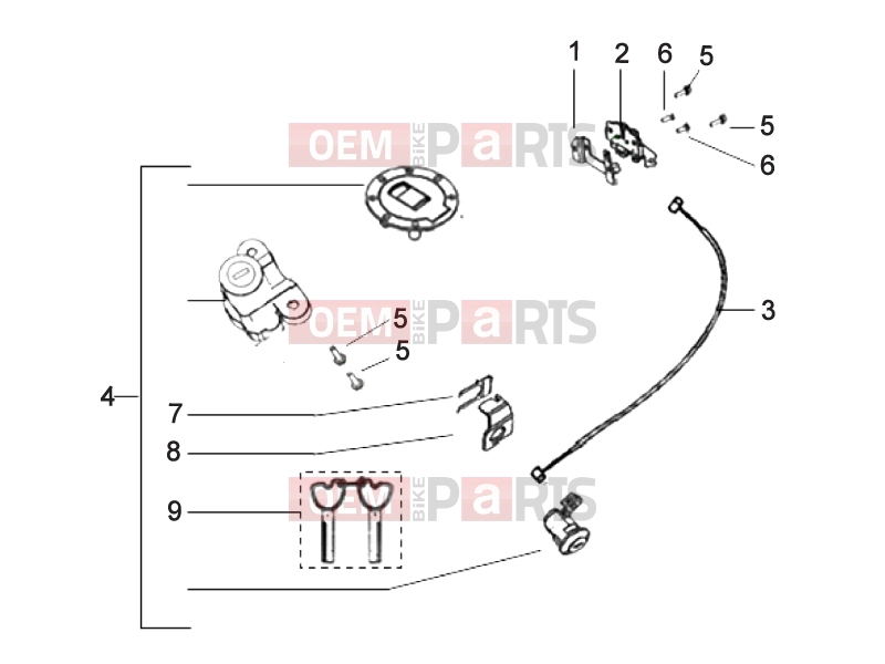 derbi ETX 150 Frame » Locks