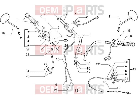 Handlebars » Handlebars - Gilera Eaglet