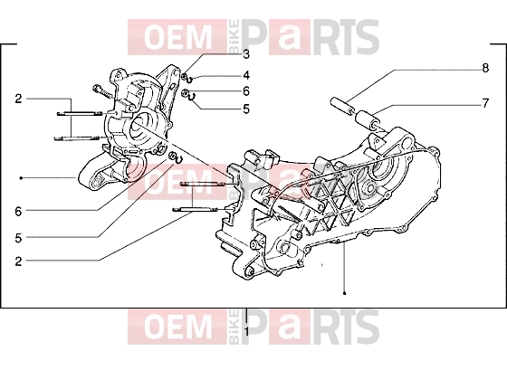 Engine » Crankcase - Gilera Easy Moving