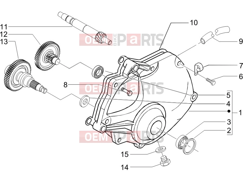 gilera 2008 Fuoco 500 Engine » Reduction unit