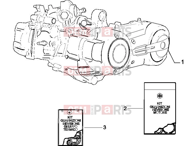 gilera 2010 Fuoco 500 Engine » Engine, assembly