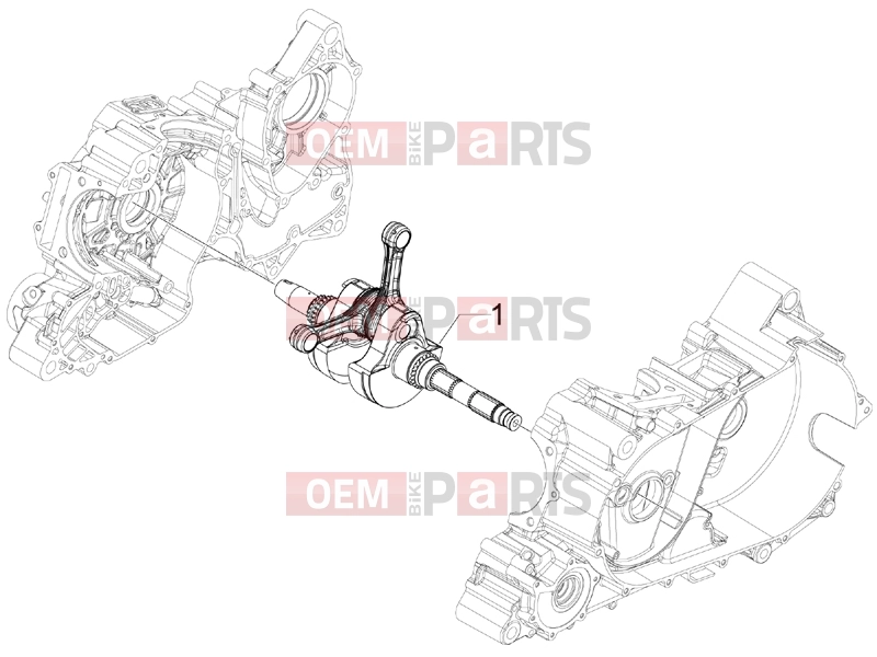 Engine » Crankshaft - Gilera GP 800 Centenario 2009