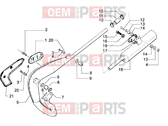 gilera GSM Engine » Silencer