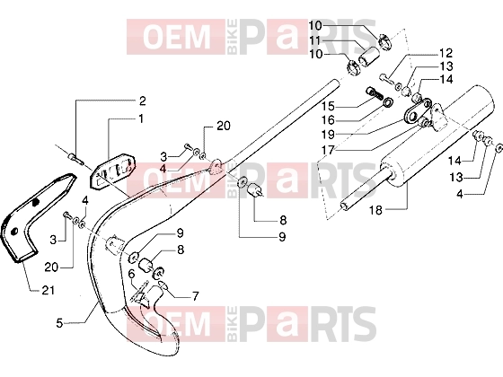 Engine » Silencer - Gilera H@k