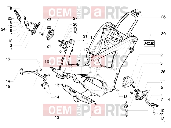 gilera Ice Chassis » Frame