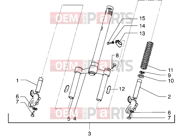 Suspensions-Wheels » Front fork - Gilera Ice