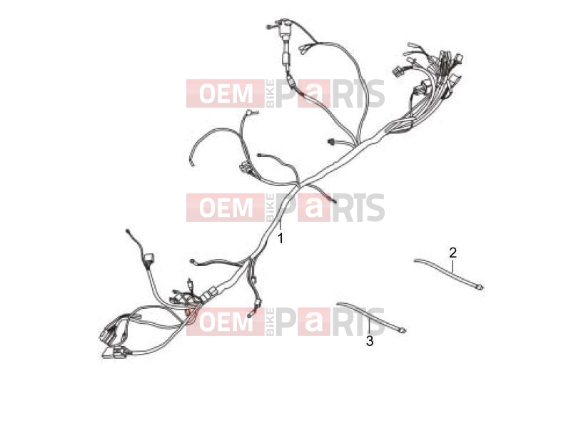 Electrical system » Main cable harness - Gilera Oregon 250 2009