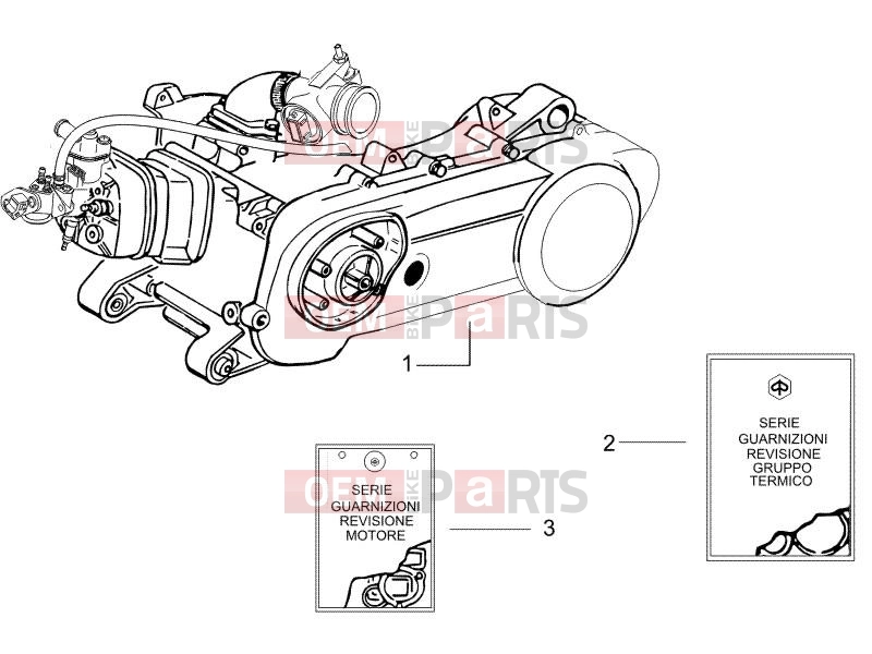 gilera 2006 Runner 50 Pure Jet SC Engine » Engine, assembly