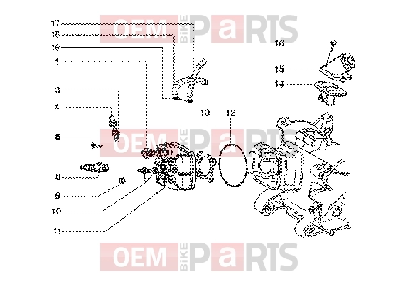 gilera Runner 50 SP Engine » Cylinder head and induction pipe