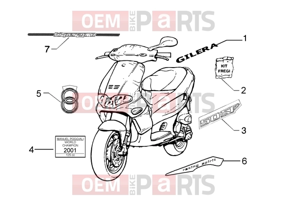 gilera Runner 50 SP Chassis » Emblems