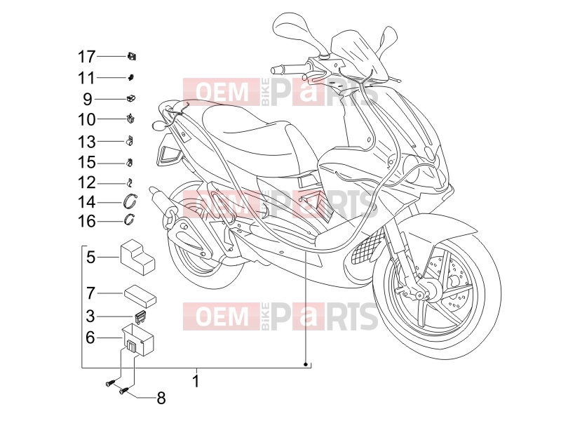gilera 2006 Runner 50 SP -SC- Electrical system » Main cable harness
