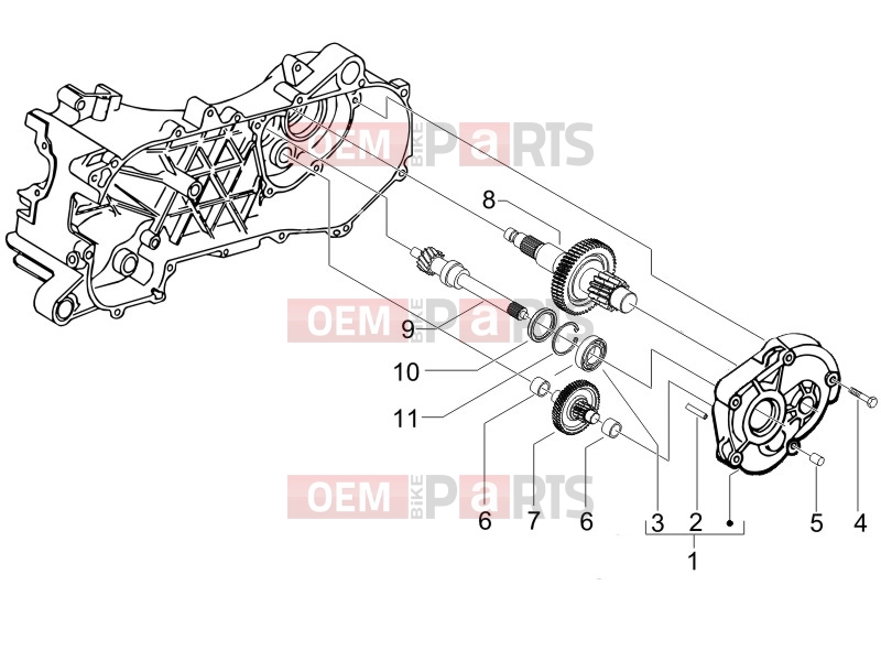 gilera 2006 Runner 50 SP -SC- Engine » Reduction unit