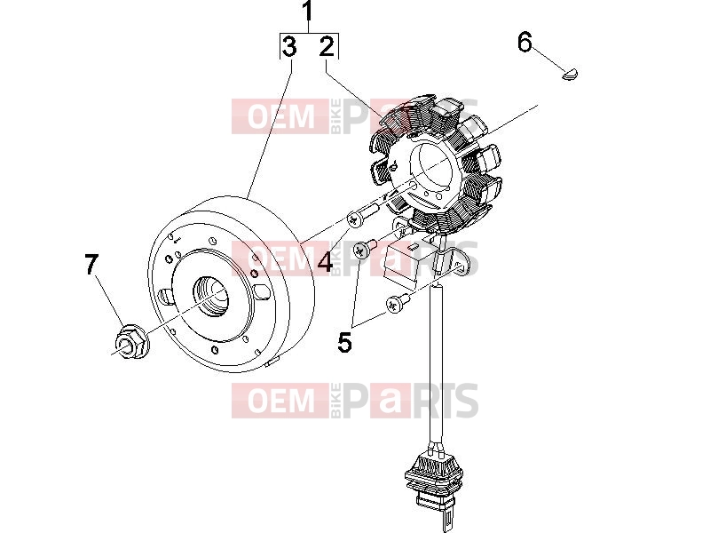 gilera 2009 Runner 50 SP -SC- Engine » Flywheel magneto