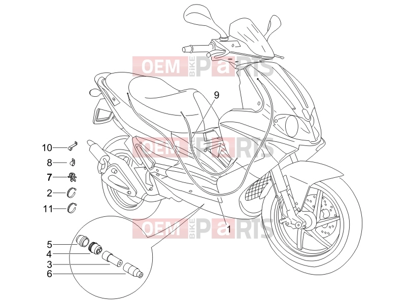 gilera 2009 Runner 50 SP -SC- Braking system - Transmissions » Transmissions
