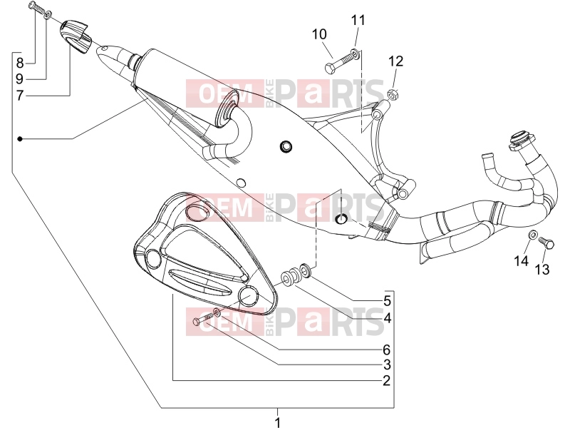 gilera 2010 Runner 50 SP Engine » Silencer