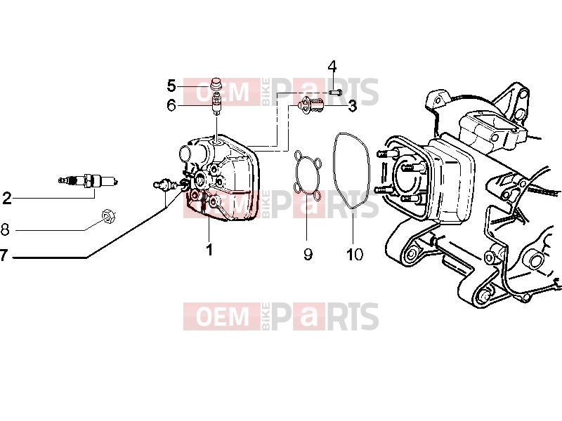 gilera 2012 Runner 50 SP Engine » Cylinder head cover