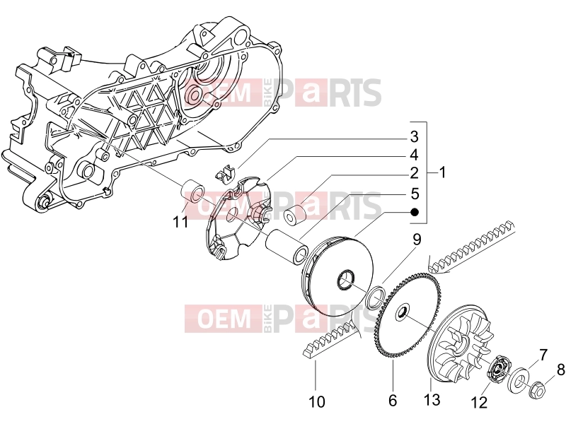 gilera 2019 Runner 50 SP Engine » Driving pulley