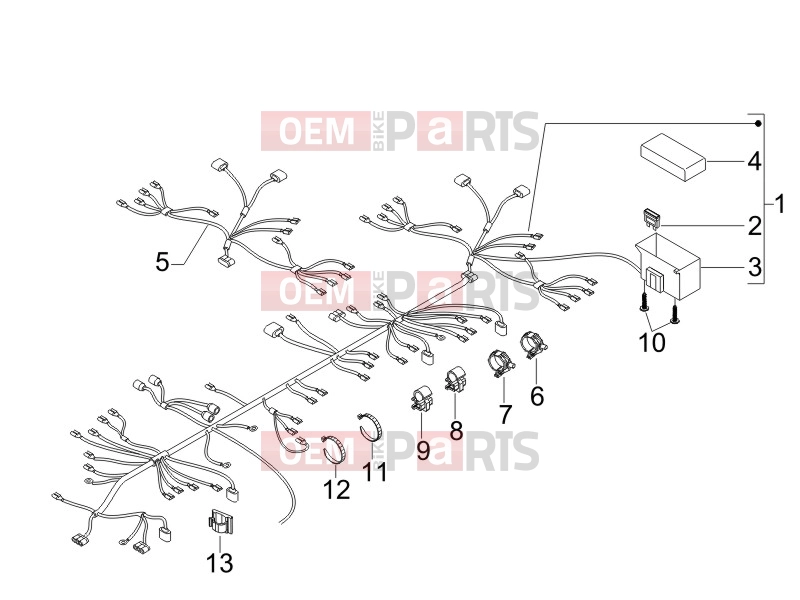 gilera 2017 Runner 125 ST 4T Electrical system » Main cable harness