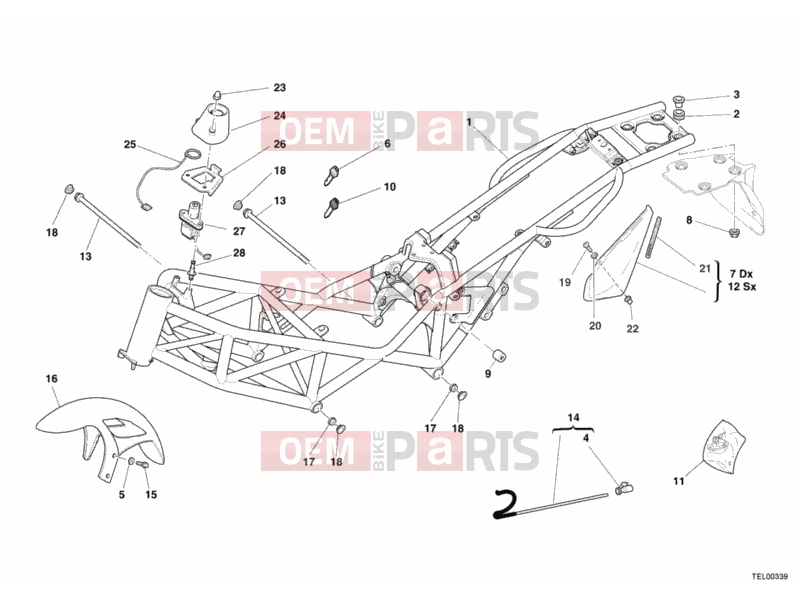 DUCATI 2008 Monster S2R 1000 FRAME » FRAME