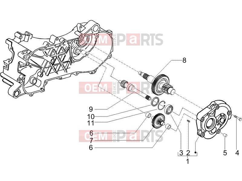 gilera 2008 Stalker 50 Engine » Reduction unit