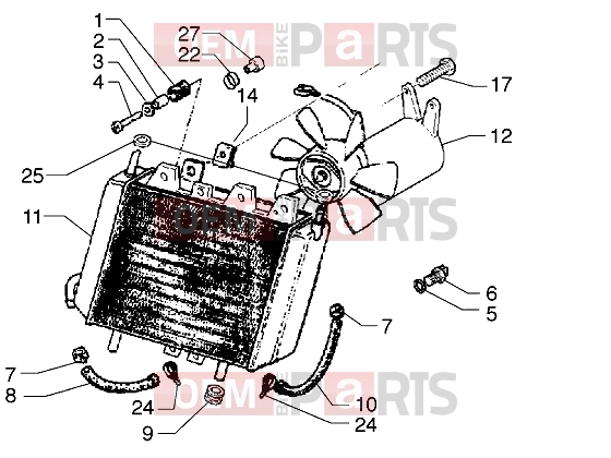 gilera Runner VX Engine » Radiator