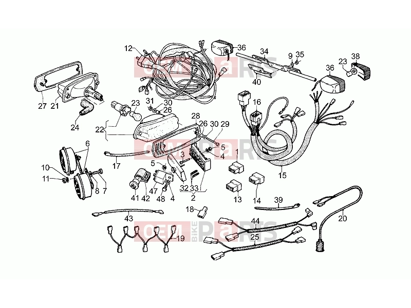 MOTOGUZZI SP 1000 FRAME » Electrical system