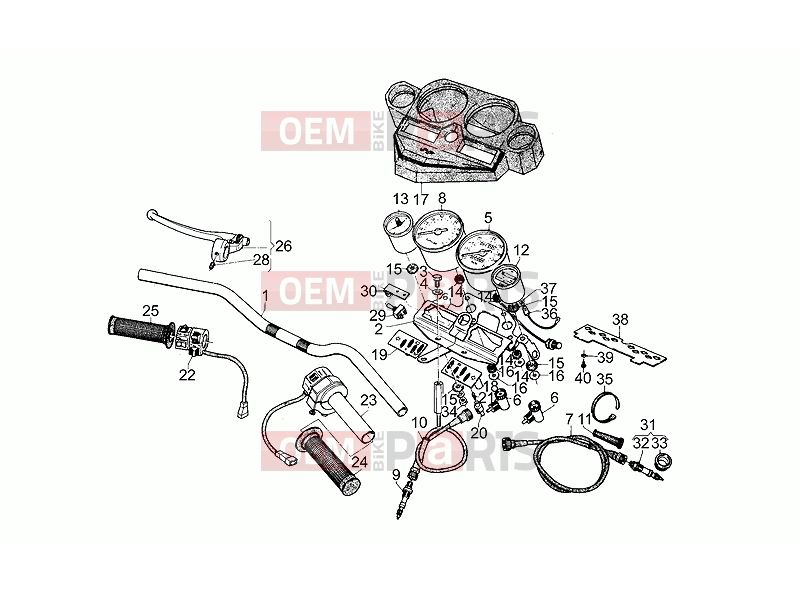 MOTOGUZZI SP 1000 FRAME » Handlebar - Controls