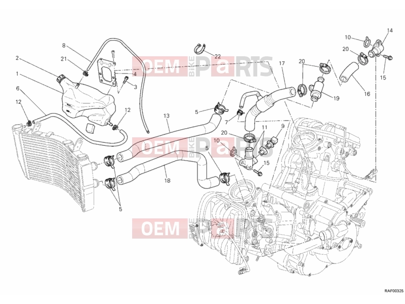 DUCATI 2007 Superbike 1098 S Tricolore COOLING CIRCUIT » UNCLASSIFIED