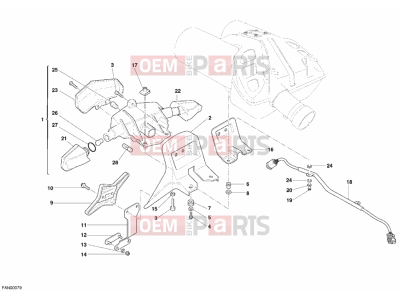 DUCATI 2007 Multistrada 1100 S TAILLIGHT » LIGHTING SYSTEM