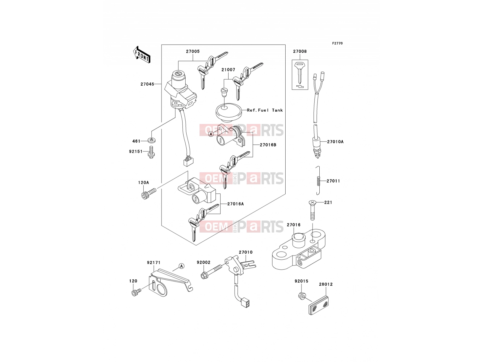 KAWASAKI 2003 Ignition Switch