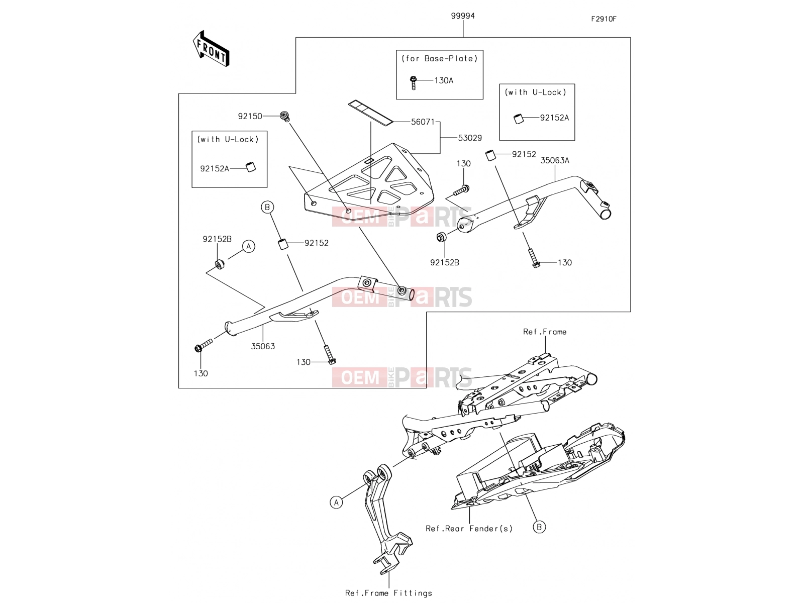 Accessory(Topcase Bracket) - Kawasaki NINJA 650 (EX650KHFA) 2017