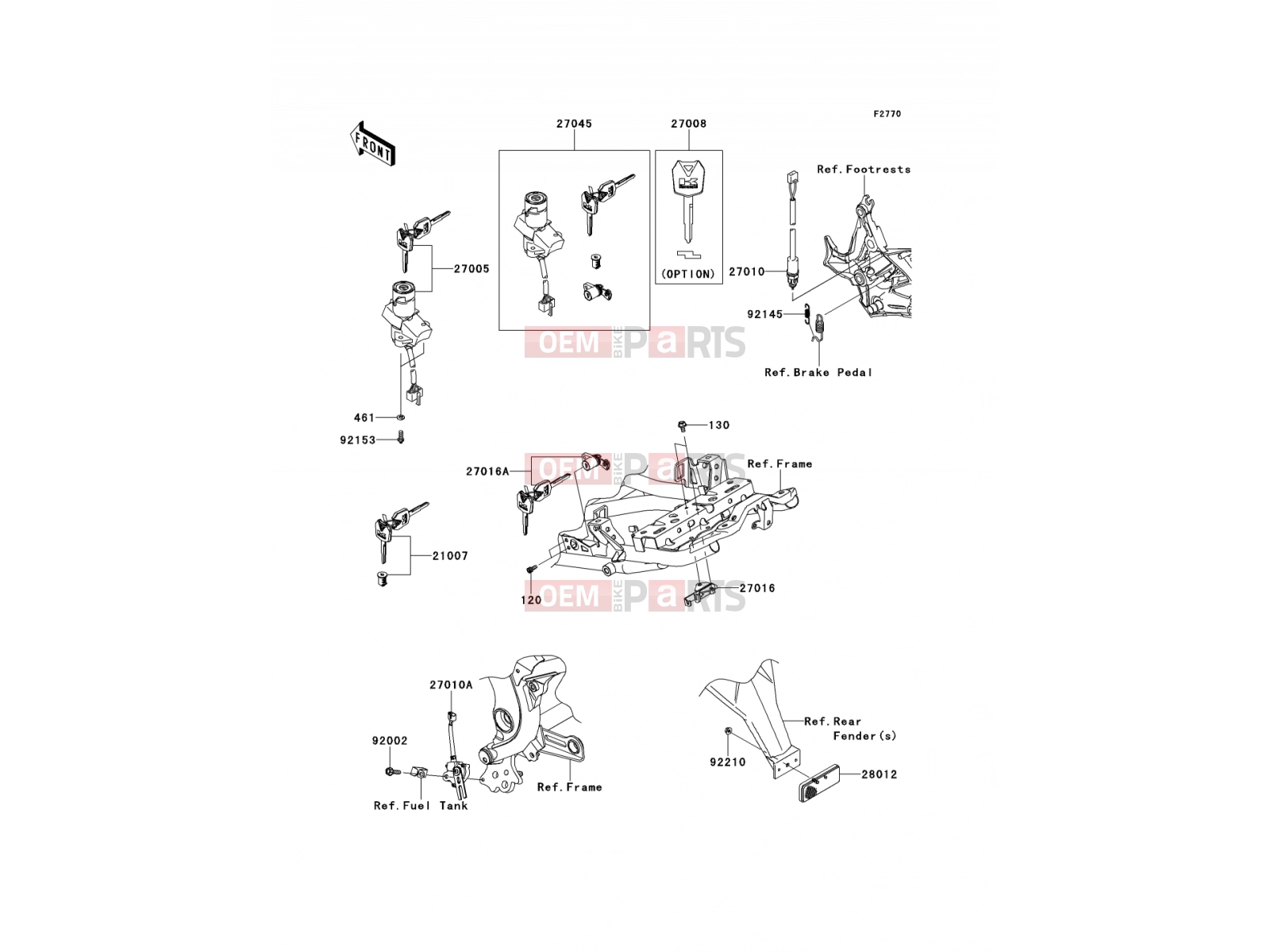 KAWASAKI 2011 Ignition Switch
