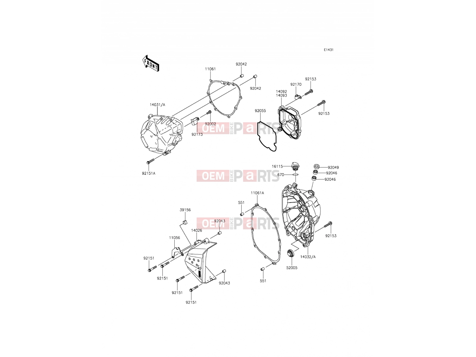 KAWASAKI 2013 Engine Cover(s)
