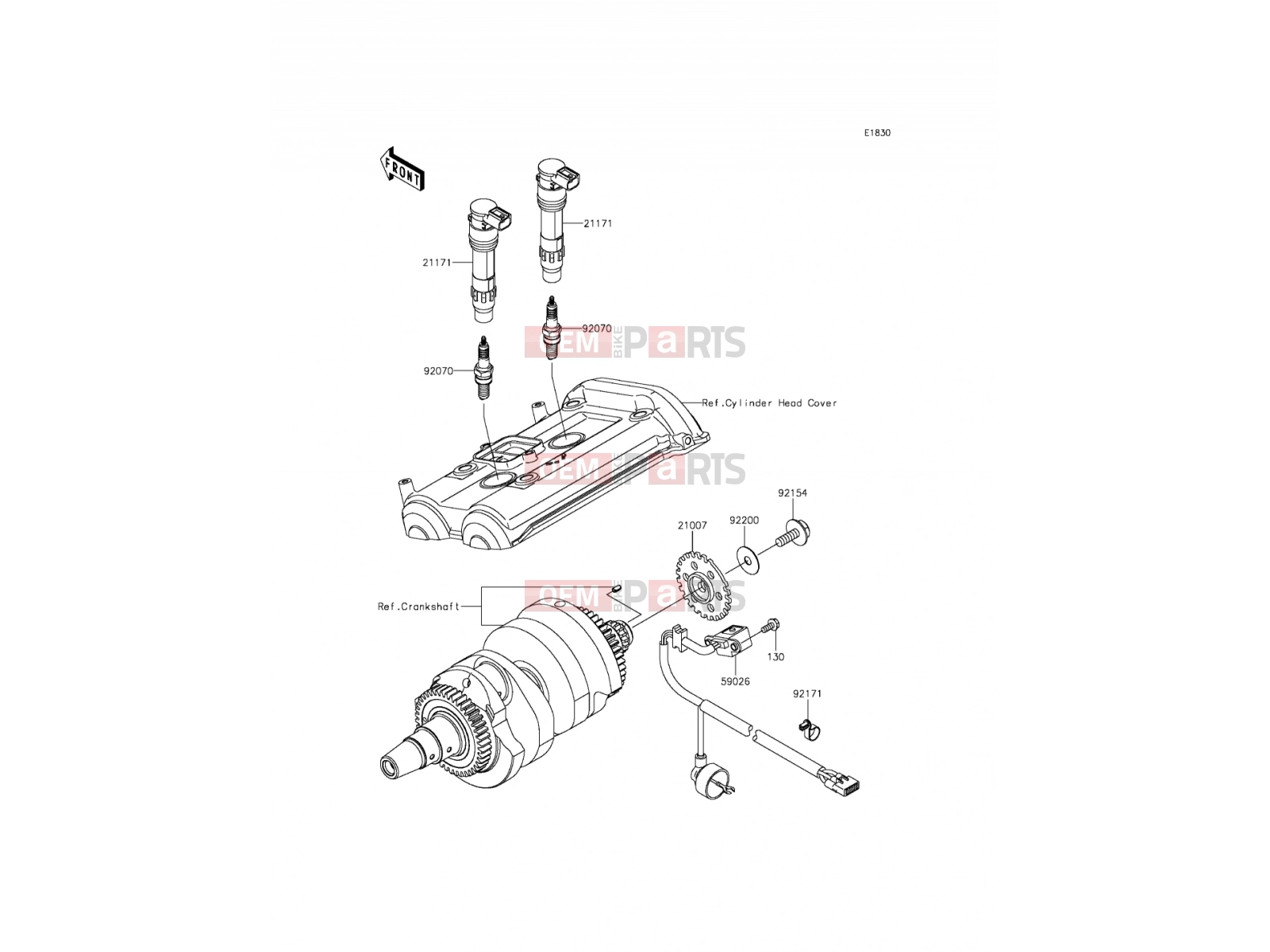 Ignition System - Kawasaki ER-6f ABS (EX650FEF) 2014