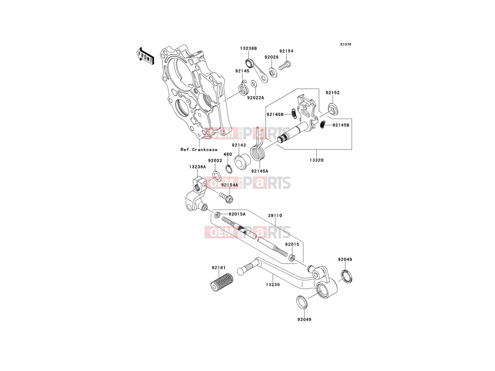 KAWASAKI 2014 Gear Change Mechanism