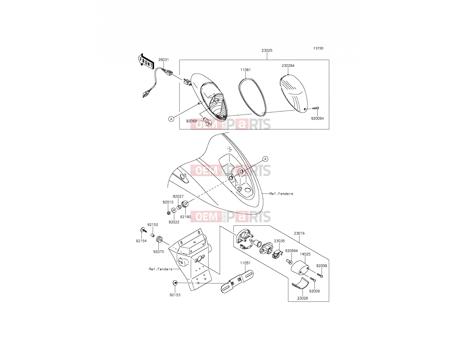 KAWASAKI 2015 Taillight(s)