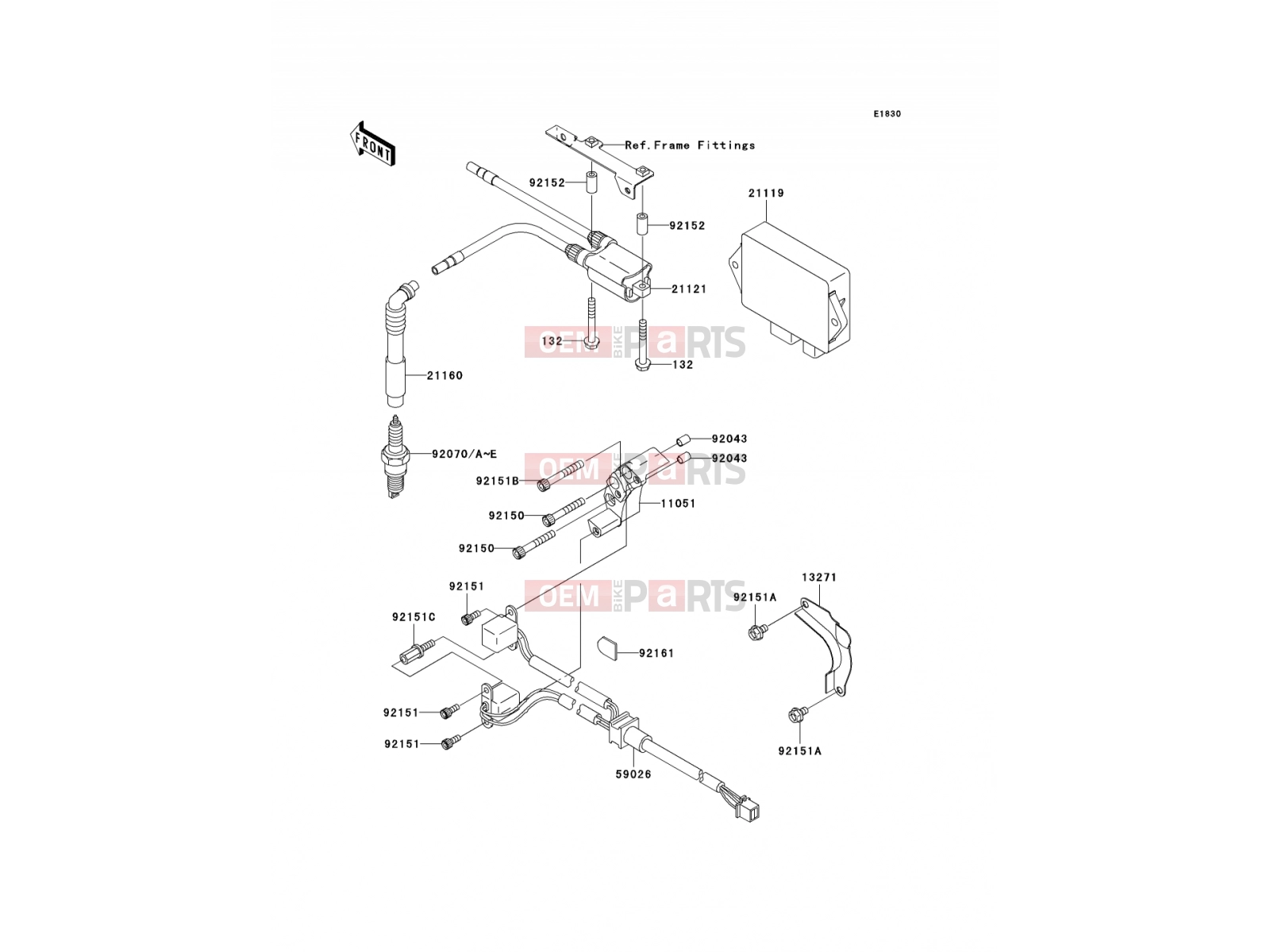 Ignition System - Kawasaki W650 (EJ650C6F) 2006