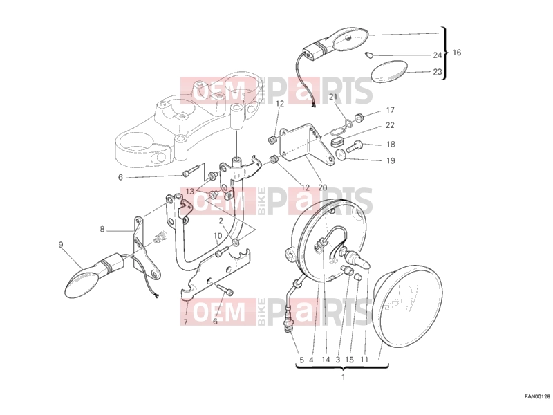 DUCATI 2007 Monster S4RS HEADLIGHT » LIGHTING SYSTEM