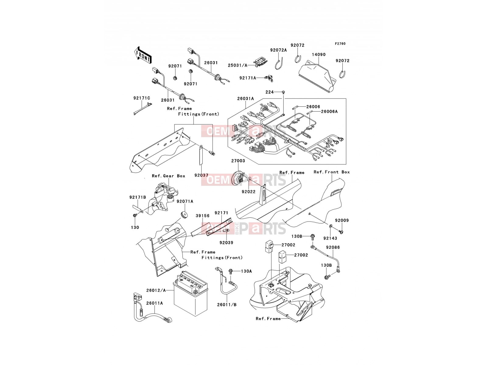 KAWASAKI 2015 Chassis Electrical Equipment